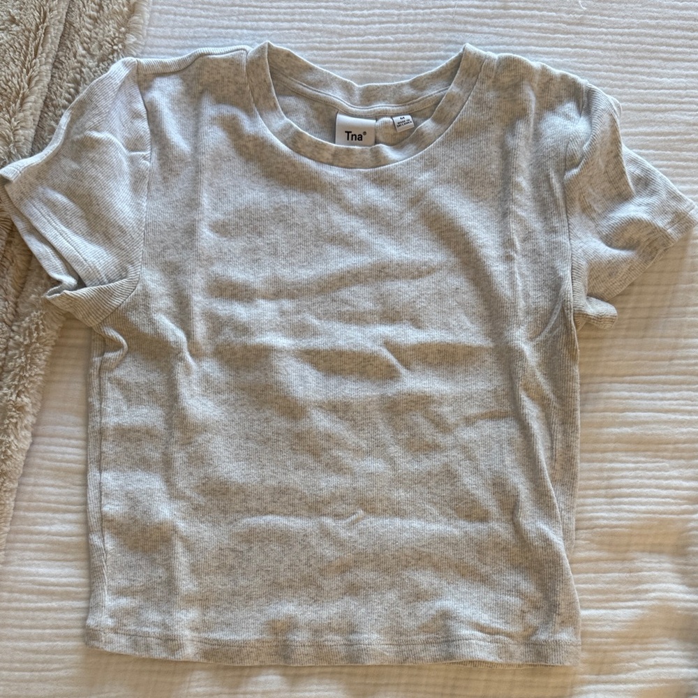 TNA Light Gray Short Sleeve Tee